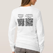 Whimsical Fluffy Sassy Cat "Ik hoef het niet te do T-shirt (Achterkant)