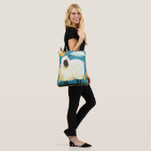 Whimsical Fluffy Sheep and Yellow Flowers Tote Bag (Op model)