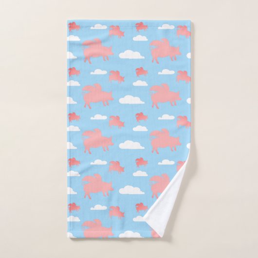 Whimsical Flying Pigs Bad Handdoek (Handdoek)