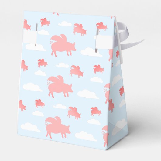Whimsical Flying Pigs Bedankdoosjes (Achterkant)