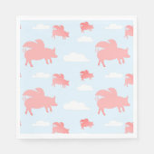 Whimsical Flying Pigs Servet (Voorkant)