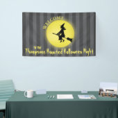 Whimsical Flying Witch Moonlight Halloween Spandoek (Beurs)