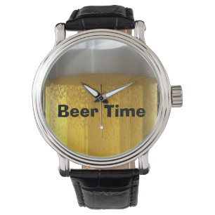 Whimsical Foaming Bier Horloge
