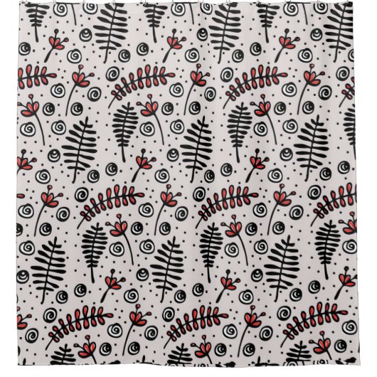 Whimsical Foliage Douchegordijn (Voorkant)