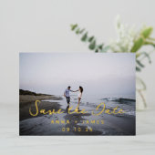 Whimsical Folie foto Opslaan De Datum Aankondiging (Staand Voorkant)