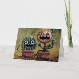 Whimsical Folie Gevouwen Wenskaart Kleur: Zilver