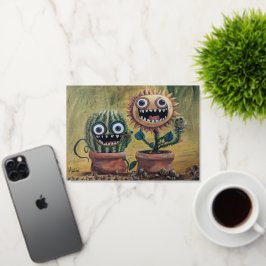 Whimsical Folie Gevouwen Wenskaart Kleur: Zilver Folie Wenskaart