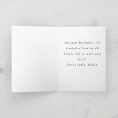 Whimsical Folk Art Cats Custom Message birthday  Kaart (Binnen)