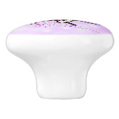 Whimsical Folk Art Fairy met Star Dust Keramische Knop (Zijkant)