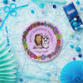 Whimsical Folk Art Fairy met Unicorn & Butterfly Papieren Bordje (Feest)