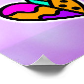 Whimsical Folk Art Happy Birthday Poster (Hoek)