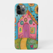 Whimsical Folk Art House Case-Mate iPhone Case (Achterkant)