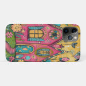 Whimsical Folk Art Houses Case-Mate iPhone Case (Achterkant (horizontaal))