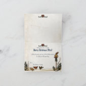 Whimsical Folk Art Snowmen - Kerstfotokaart Feestdagen Kaart (Binnen)