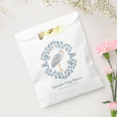 Whimsical Folk Art Stork | BABY SHOWER Bedankzakje (Gezegeld)