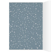 Whimsical Folk Art Stork | Personalized Baby Card (Binnen (Links))