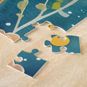 Whimsical Folk Art Tabby Legpuzzel (Zijkant)