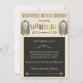 Whimsical Font Gay Wedding Invitations Kaart (Voorkant)