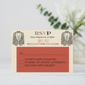 Whimsical Font Gay Wedding RSVP (Staand voorkant)