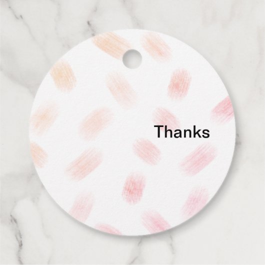 Whimsical Food Catering Lady Bedankjes Labels (Achterkant)