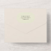 Whimsical Forest All in One Wedding Uitnodiging (Achterkant)