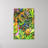 Whimsical Forest Animals Art Canvas Afdruk (Voorkant)