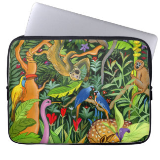 Whimsical Forest Animals Art Laptop Sleeve