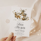 Whimsical Forest Animals Baby shower Kaart