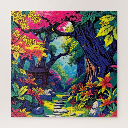 Whimsical Forest Avontuur Legpuzzel (Verticaal)