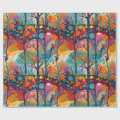 Whimsical Forest Birds Cadeaupapier (Vlak)