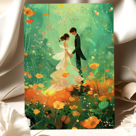 Whimsical Forest bruiloft uitnodiging