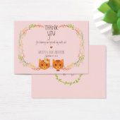 Whimsical Forest Cats Blush Gift Labels / Kaarten Visitekaartje (Bureau)