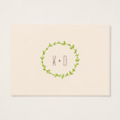 Whimsical Forest Cats Cream Cadeau Labels / Kaarte Visitekaartjes (Achterkant)