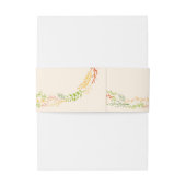 Whimsical Forest Cats (Cream) Rustieke bruiloft Uitnodigingen Wikkel (Achterkant Voorbeeld)