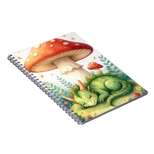 Whimsical Forest Dragon Notitieboek (Rechterzijde)