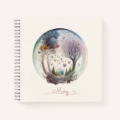 Whimsical Forest Enchanted Dreams-patroon Notitieboek (Voorkant)
