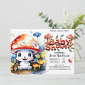 Whimsical Forest Fantasy Baby shower Kaart (Staand voorkant)