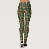 Whimsical Forest Flowers & Leaves Leggings (Achterkant)