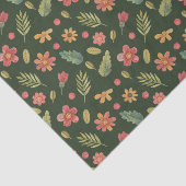 Whimsical Forest Flowers & Leaves Tissuepapier (Detail)