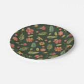 Whimsical Forest Flowers Papieren Bordje (Gekanteld)