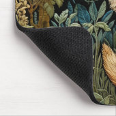 Whimsical Forest Fox  Botanische Bloemen Muismat (Hoek)