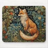 Whimsical Forest Fox  Botanische Bloemen Muismat (Voorkant)