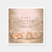 Whimsical Forest Friends Baby Shower Servet (Voorkant)