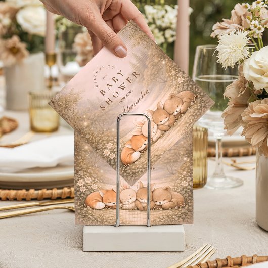 Whimsical Forest Friends Baby Shower Servet