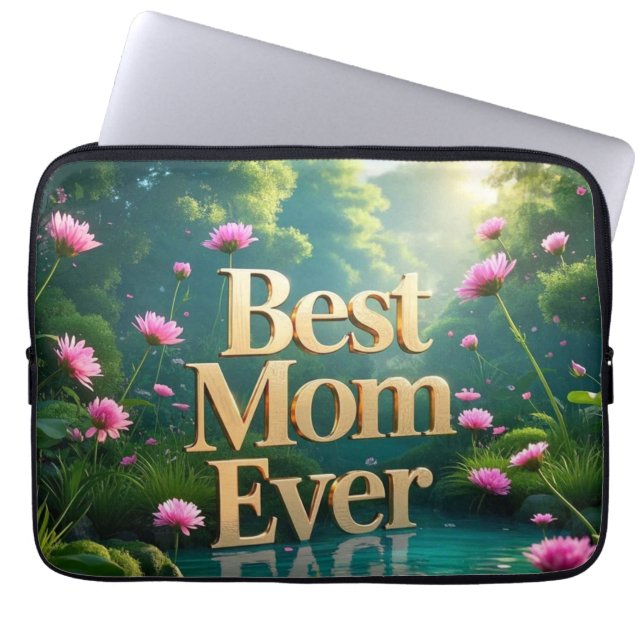 Whimsical Forest Garden voor Moederdag Laptop Sleeve (Voorkant)