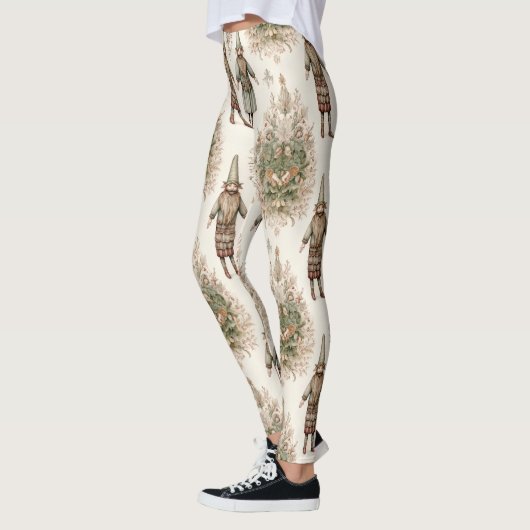 Whimsical Forest Gnomes & Botanical (1) Leggings (Links)