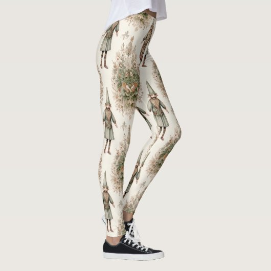 Whimsical Forest Gnomes & Botanical (1) Leggings (Rechts)