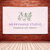 Whimsical Forest Green Stocking Garland Kerstmis Spandoek