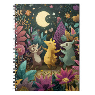 Whimsical Forest Moon Dance Notitieboek