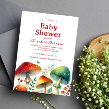 Whimsical Forest Mushroom Baby shower